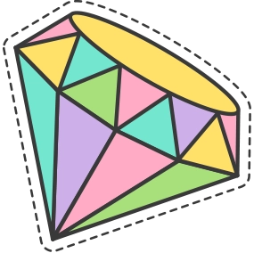Sticker diamante