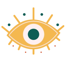 sticker ojo iris