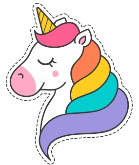 Sticker unicornio